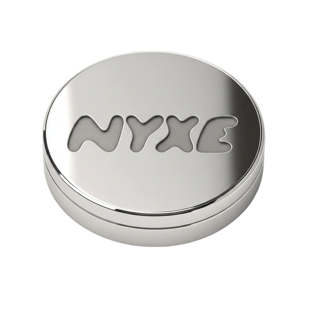 The reusable NYXE puck in polished chrome